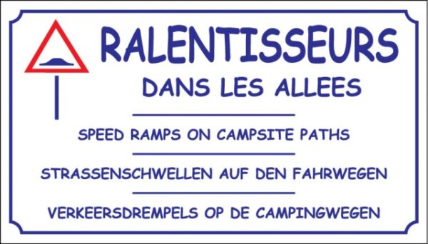 Ralentisseurs dans les allées