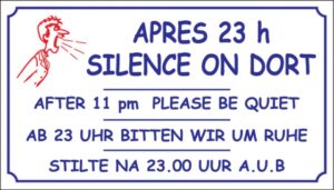 Après 23h, silence on dort