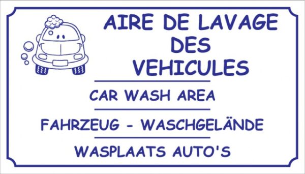 Aire de lavage des véhicules