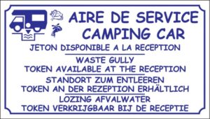 Aire de service camping-car + jeton