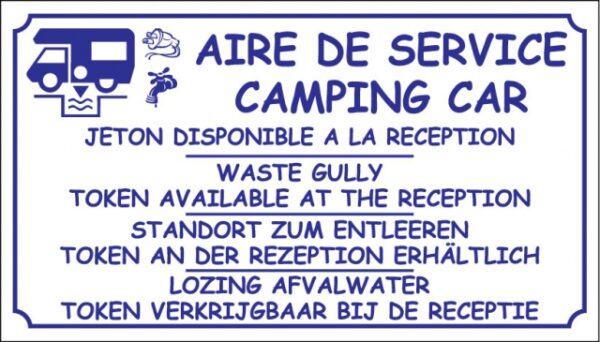 Aire de service camping-car + jeton