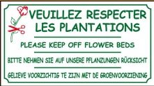 Veuillez respecter les plantations