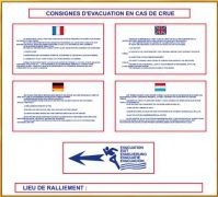 Consignes d'évacuation en cas de crue