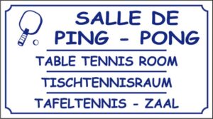 Salle de ping-pong
