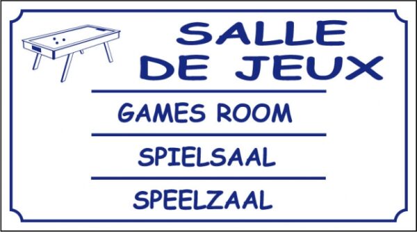 Salle de jeux logo billard