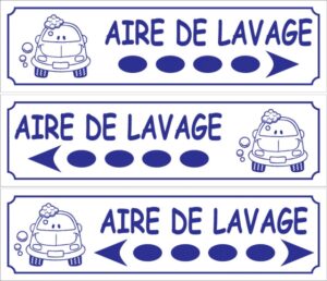 Aire de lavage (directionnel)