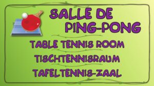 Salle de ping-pong