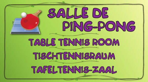 Salle de ping-pong