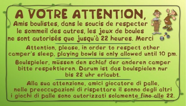 Boulodrome - A votre attention Amis boulistes