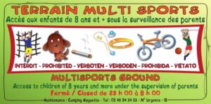 Terrain multisports  + horaires