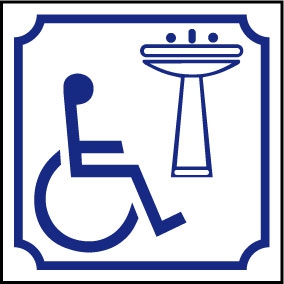 Logo lavabo handicapé