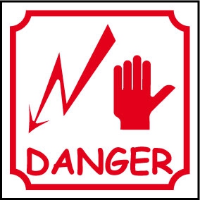 Logo danger électrique