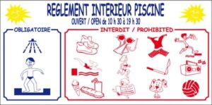 Règlement intérieur piscine + horaires