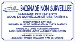Baignade non surveillée