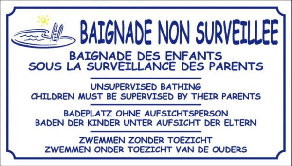 Baignade non surveillée