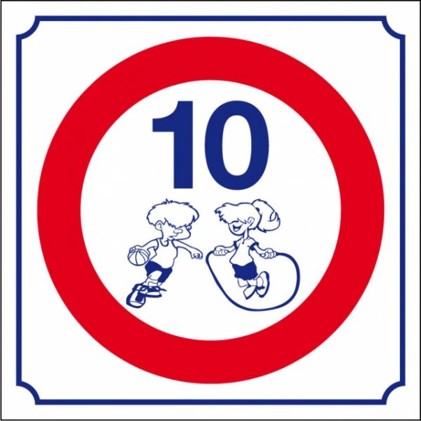 Logo 10 km/h (petit modèle)