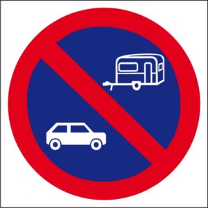 Stationnement interdit voiture / caravane