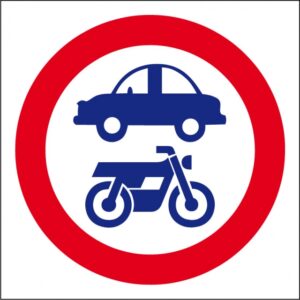 Interdit de circuler voiture / moto