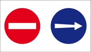 Sens interdit et obligatoire combiné
