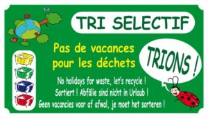 Tri sélectif - Pas de vacances pour les déchets