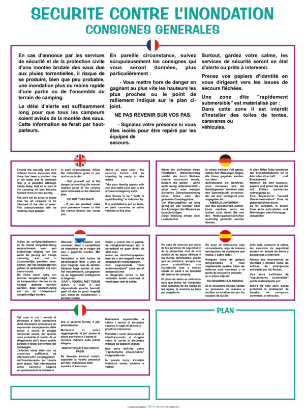 EBCD Signalétique Camping - IE002 Réglement inondation gm + plan 750x1000