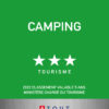 EBCD Signalétique - Plaque reclassement - Camping-3-étoiles