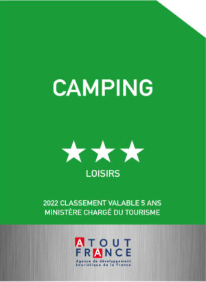 EBCD Signalétique - Plaque reclassement - Camping-loisirs-3-étoiles