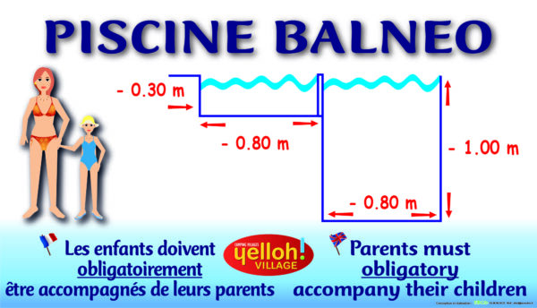 EBCD Signalétique Camping - PN008Balnéo Profondeur bassin