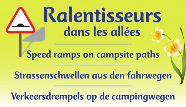 Ralentisseurs dans les allées