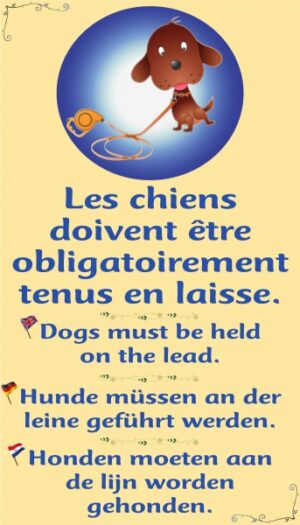 Les chiens doivent absolument être tenus en laisse