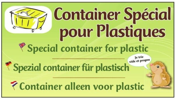 Container spécial plastiques