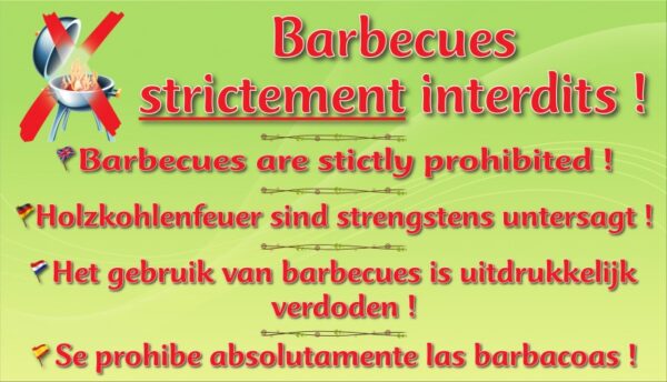 Barbecues strictement interdits