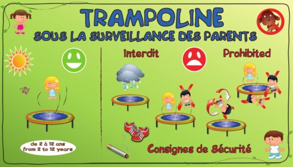 Règlement trampoline - Consignes de sécurité