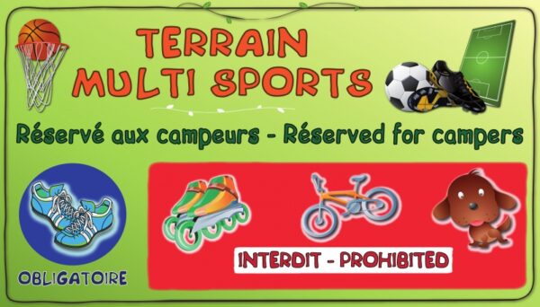 Terrain multisports  - Réservé aux campeurs