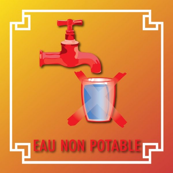 Logo eau non potable