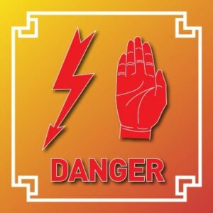 Logo danger électrique