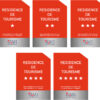 EBCD Signalétique - Plaque reclassement - Résidences-groupé