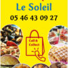 EBCD Signalétique - Panneau routier Restaurant - Camp du Soleil