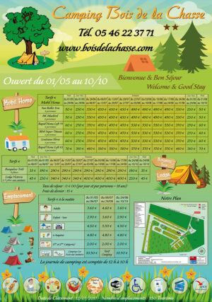 EBCD Signaletique camping - Bois de la Chasse Tarif 2019 1300x1850 vertical