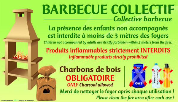 EBCD Signalétique Camping - IN003A charbons de bois obligatoire