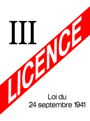 EBCD Signalétique - LICENCE III 150x210 dibond laqué blanc