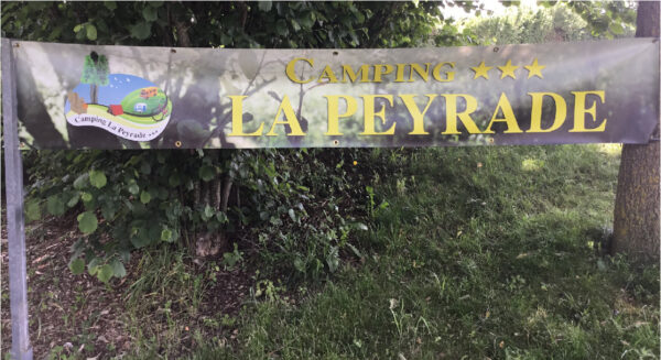 EBCD Signalétique Camping - Bache peyrade entrée