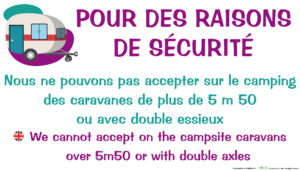 EBCD Signalétique Camping - CE025 CARAVANE DE PLUS DE 5m