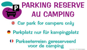 EBCD Signalétique Camping - EE004 Parking réservé au camping