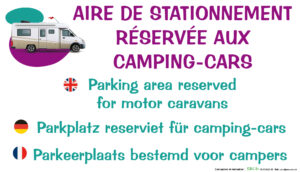 EBCD Signalétique Camping - EE006 Aire de stationnement camping car
