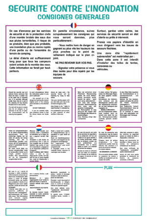 EBCD Signalétique Camping - IE002PM Reglement inondation pm Essentielle