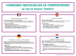 EBCD Signalétique Camping - IE018 Reglement comportement tempête