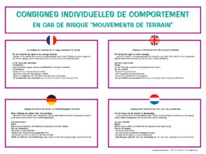 EBCD Signalétique Camping - IE018E Reglement comportement mouvements de terrains