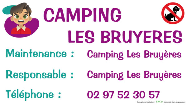 EBCD Signalétique Camping - JE038 Aire de jeux Maintenance 450x250