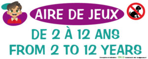 EBCD Signalétique Camping - JE042a Aire de jeux age 200 x 80